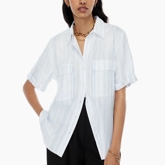 Aritzia Babaton New Utility Shortsleeve Shirt - Picture 1 of 7
